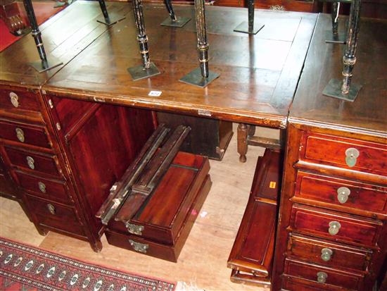 Large hardwood desk